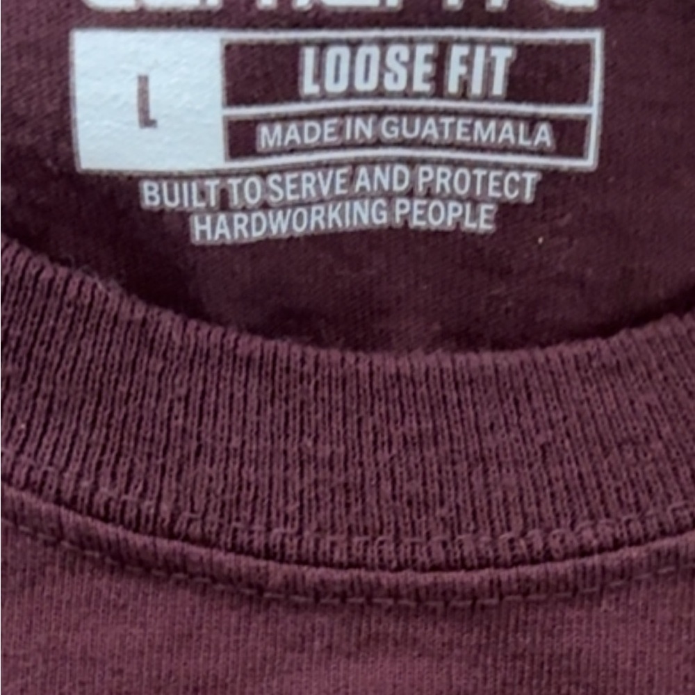 Carhartt Deep Maroon Loose Fit Shirt - Picture 6 of 8
